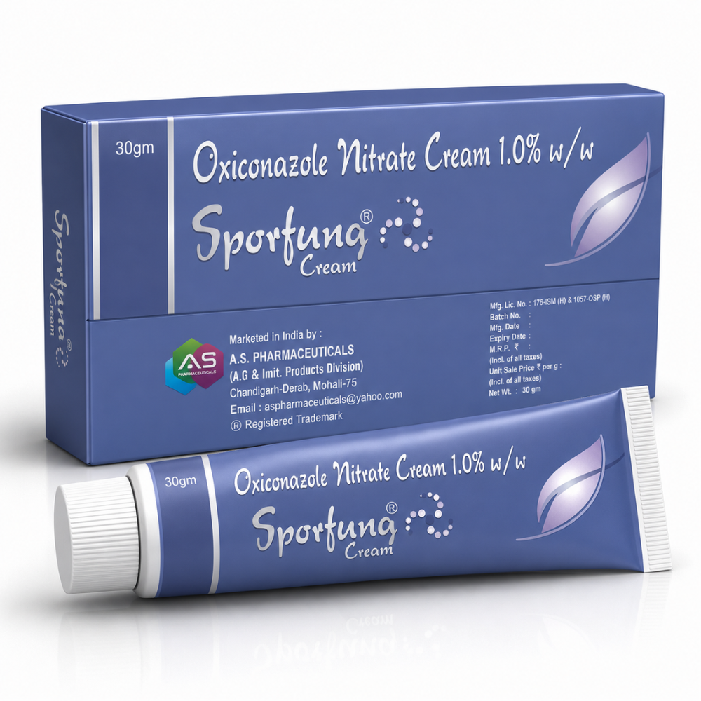 Sporfung Cream 30g with Oxiconazole 1% by A.S. Pharmaceuticals