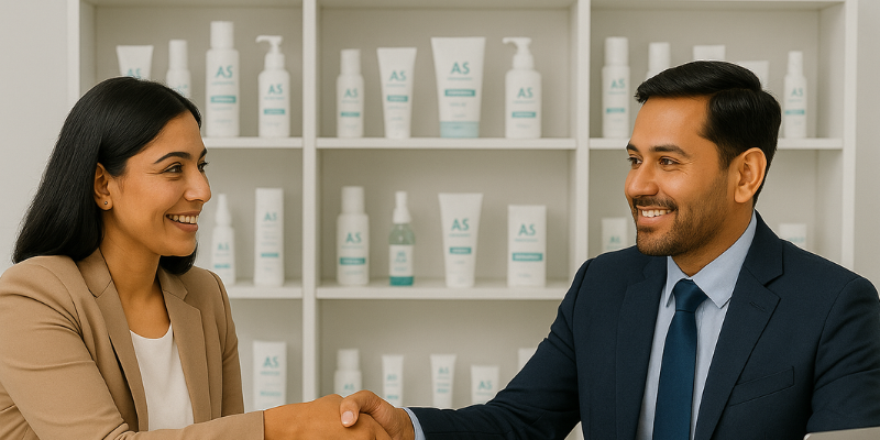 Successful derma franchise partners of AS Pharmaceuticals highlighting business growth and high ROI opportunities across India.