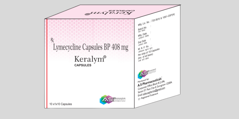 Lymecycline Capsules by A.S. Pharmaceuticals – Dermatology antibiotic capsules available under PCD Pharma Franchise in India.